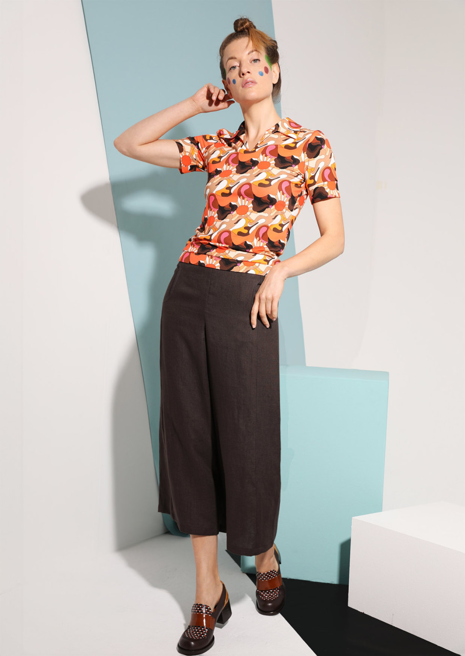 hosenrock modell: kaja 3/4-lang brown