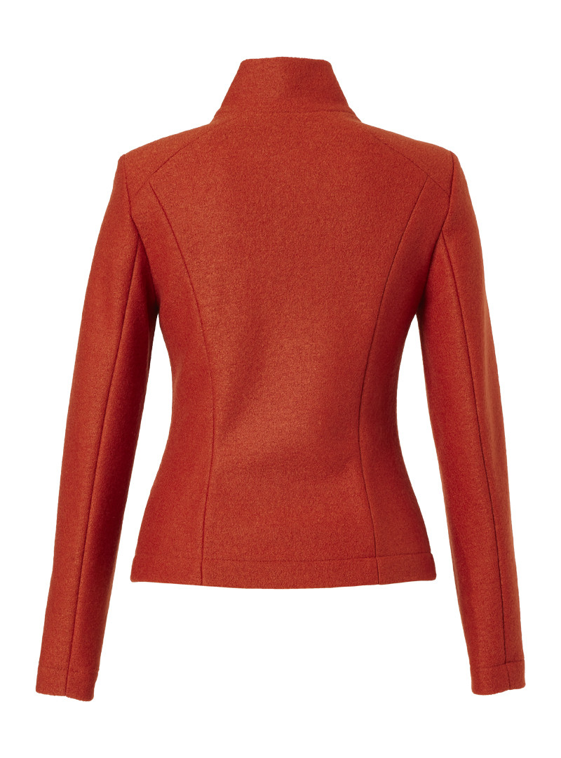 jacke modell: swea rusty orange