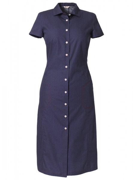 Kleid Yvette Mini Dots Blau Rot Kleider Shop Garment