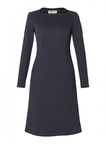 jerseykleid modell: senta mélange blue-grey
