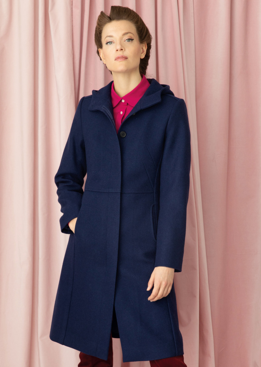 mantel modell: harriet royal blue