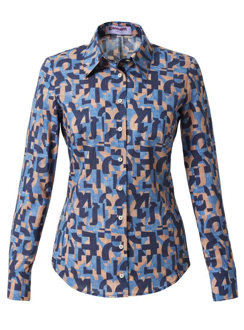 bluse modell: renata liberty "slogan" navy-midtone blue