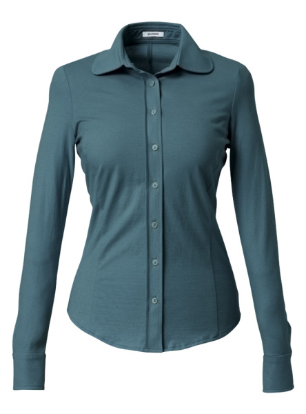 jerseybluse modell: julie petrol