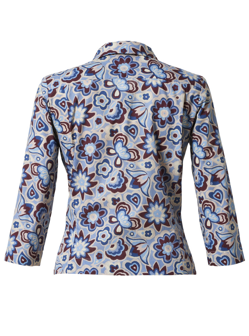 bluse modell: ruby liberty "peace & love" blue