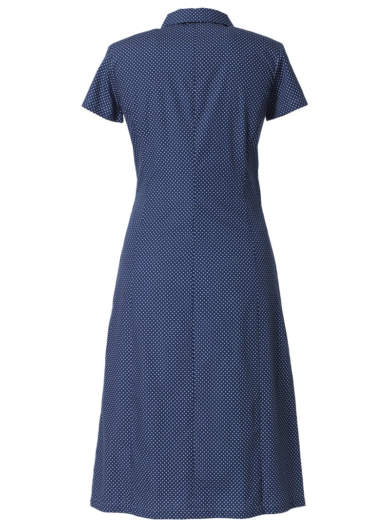 kleid modell: yvette "mini dots" blau-hellblau
