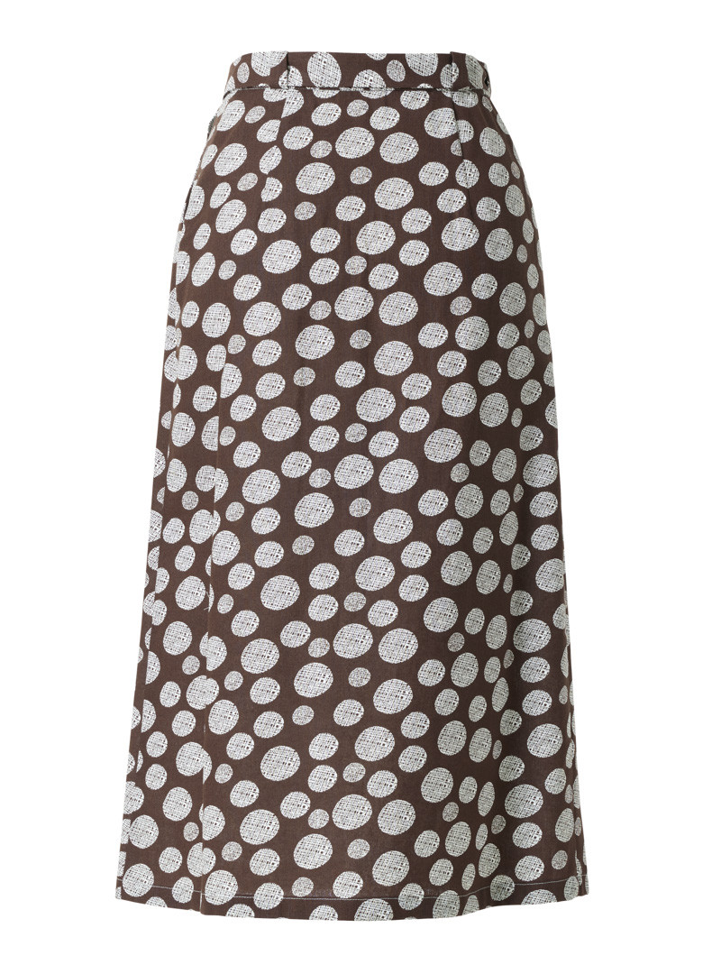 rock modell: hanka grid dots brown-creme
