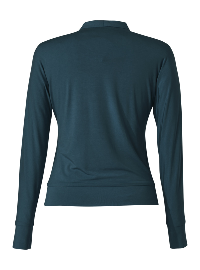 shirt modell: edita langarm bambus pine green