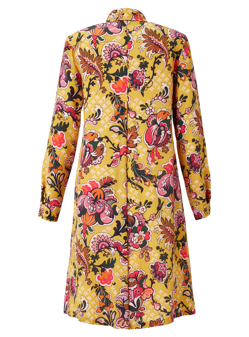 seidenkleid modell: midge liberty "weaver's brocade" yellow