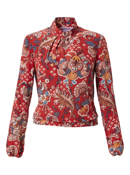 seidenbluse modell: marcy liberty "weaver' s brocade" red