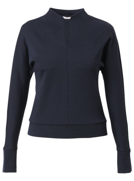 shirt modell: edita langarm schurwolle black