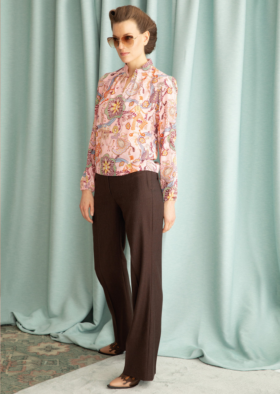 hose modell: corinna mélange brownish