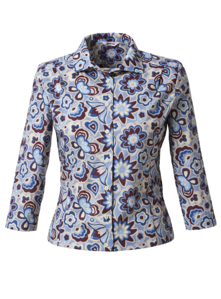 bluse modell: ruby liberty "peace & love" blue