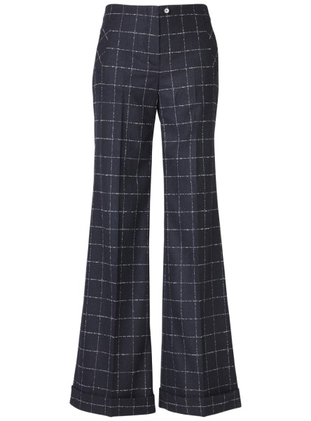 hose modell: mascha line-check blue