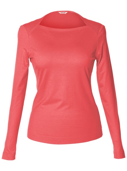 shirt modell: gerti langarm bambus rouge