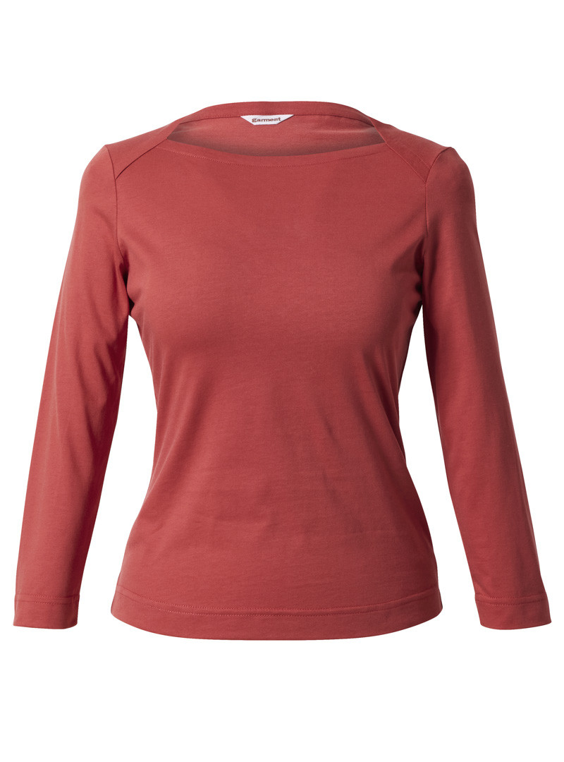 shirt modell: gerti 3/4-arm cinnabar