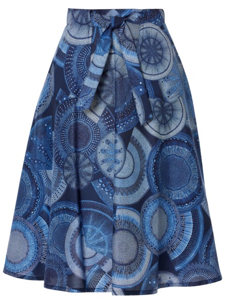wickelrock modell: thea liberty "microscopic flora" blue