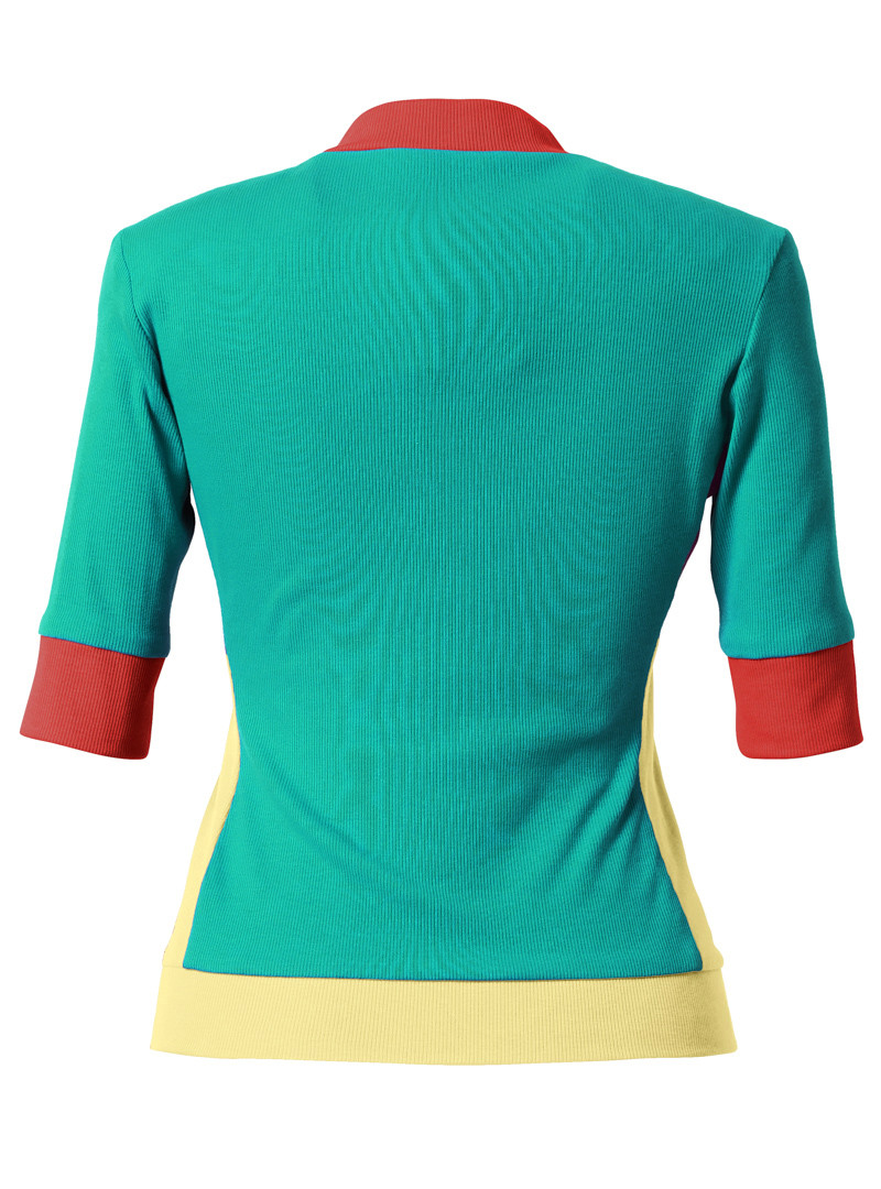 shirt modell: suzette citron-green-poppy